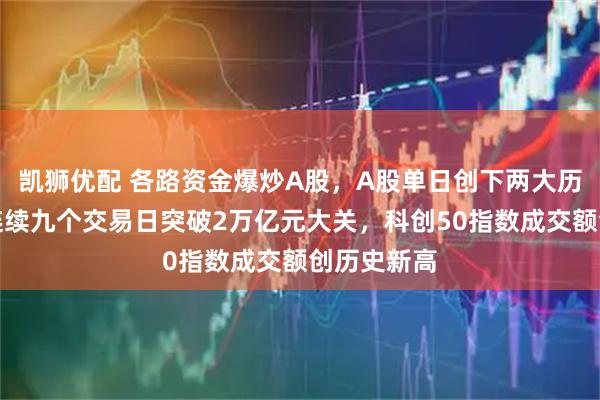 凯狮优配 各路资金爆炒A股，A股单日创下两大历史纪录！连续九个交易日突破2万亿元大关，科创50指数成交额创历史新高